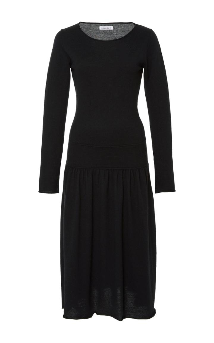 Tomas Maier Cashmere Long Sleeve Knit Dress