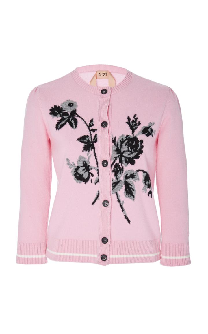 N 21 N&deg;21 Clarissa Wool Embroidered Cardigan