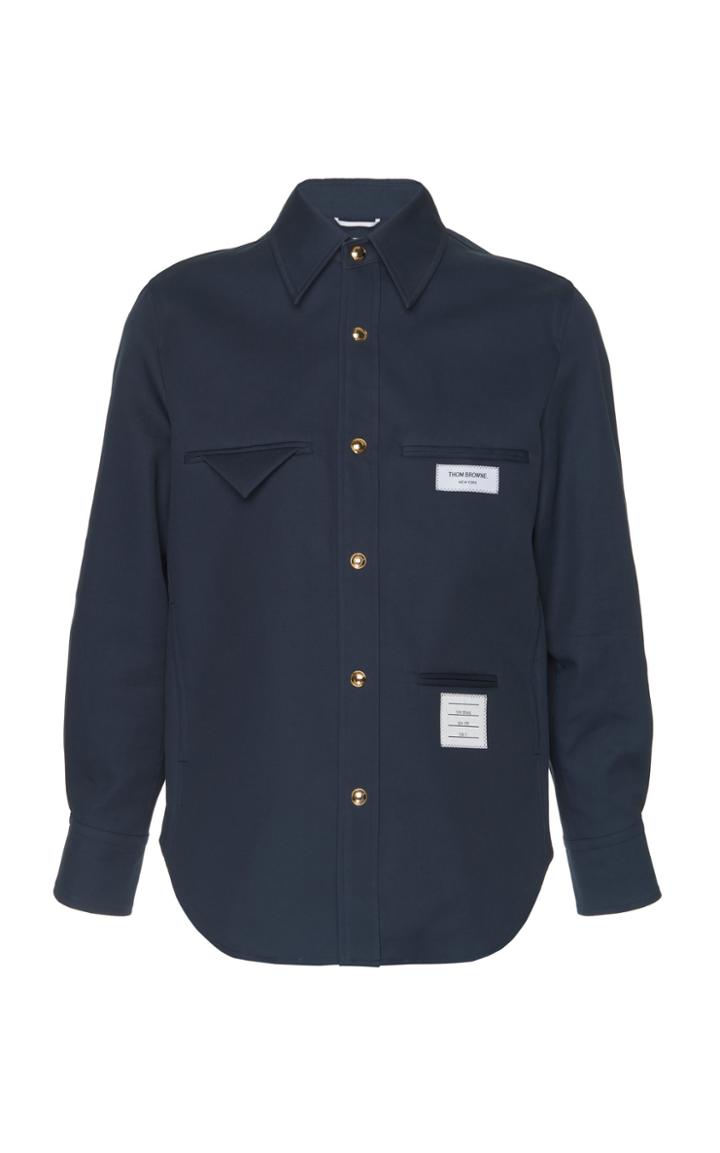 Thom Browne Inside Out Cotton Shirt Jacket
