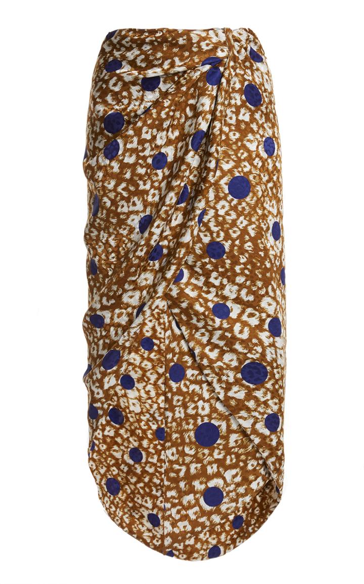 Moda Operandi Nervi Theodora Printed Silk Skirt