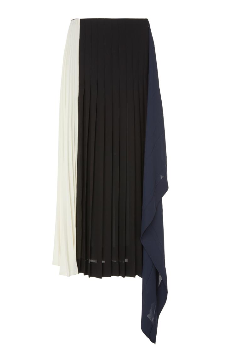 Monse Color Block Pleated Skirt