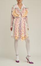 Moda Operandi Y/project Belted Ruffled Chiffon Mini Dress