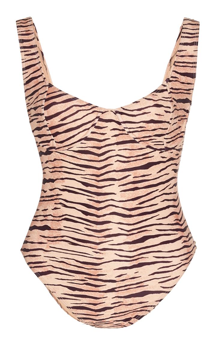 Faithfull The Brand Mona Zebra-print Swimsuit