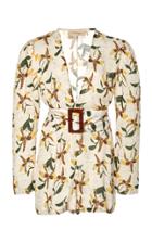 Adriana Degreas Belted Orchid Playsuit