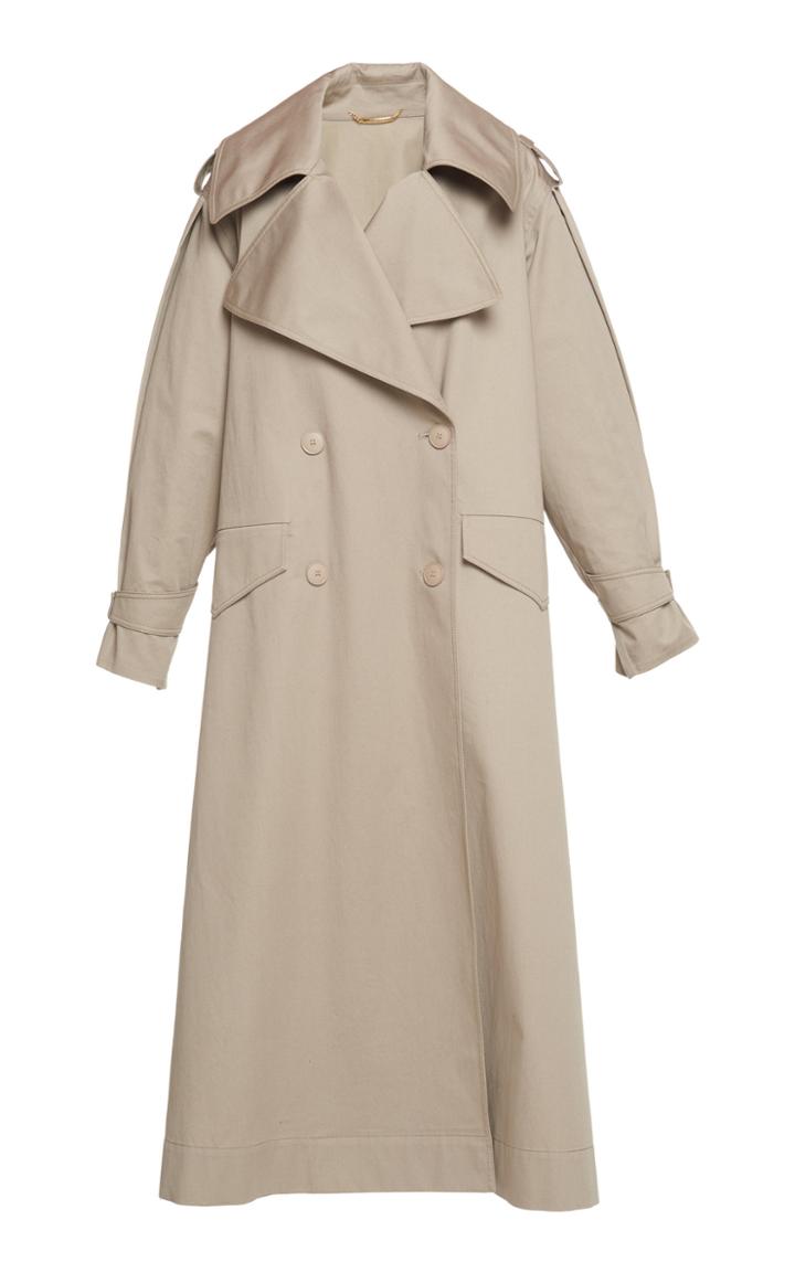 Alberta Ferretti Cotton Trench Coat
