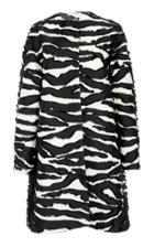 Oscar De La Renta Zebra Print Tailored Short Coat
