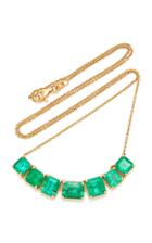 Maria Jose Jewelry 18k Gold And Emerald Necklace