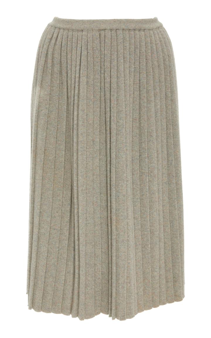 Alena Akhmadullina Pleated Cashmere Skirt