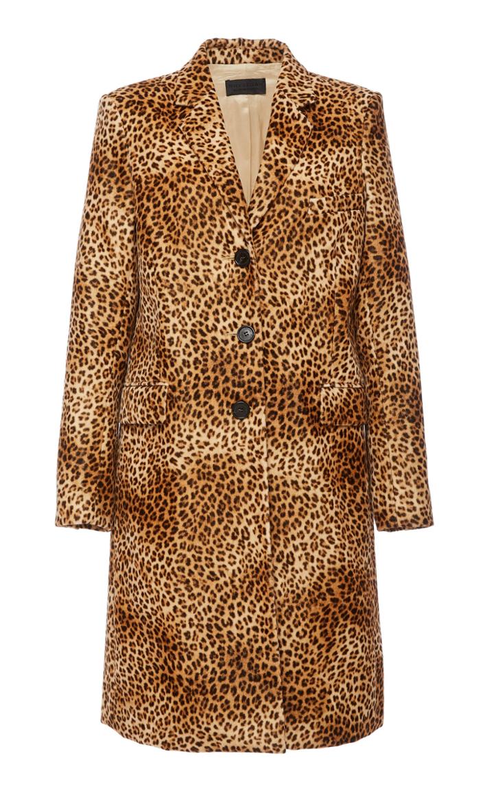 Nili Lotan Rosalin Leopard Cotton Coat