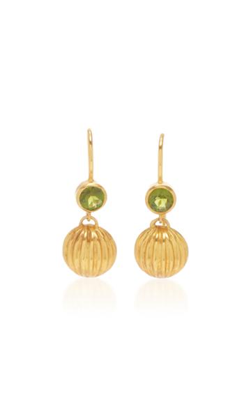 Ilias Lalaounis 18k Gold And Green Tourmaline Earrings