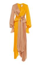 Acler Empire Two-tone Satin Dress