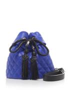 Alessandra Rich Leather Drawstring Bag