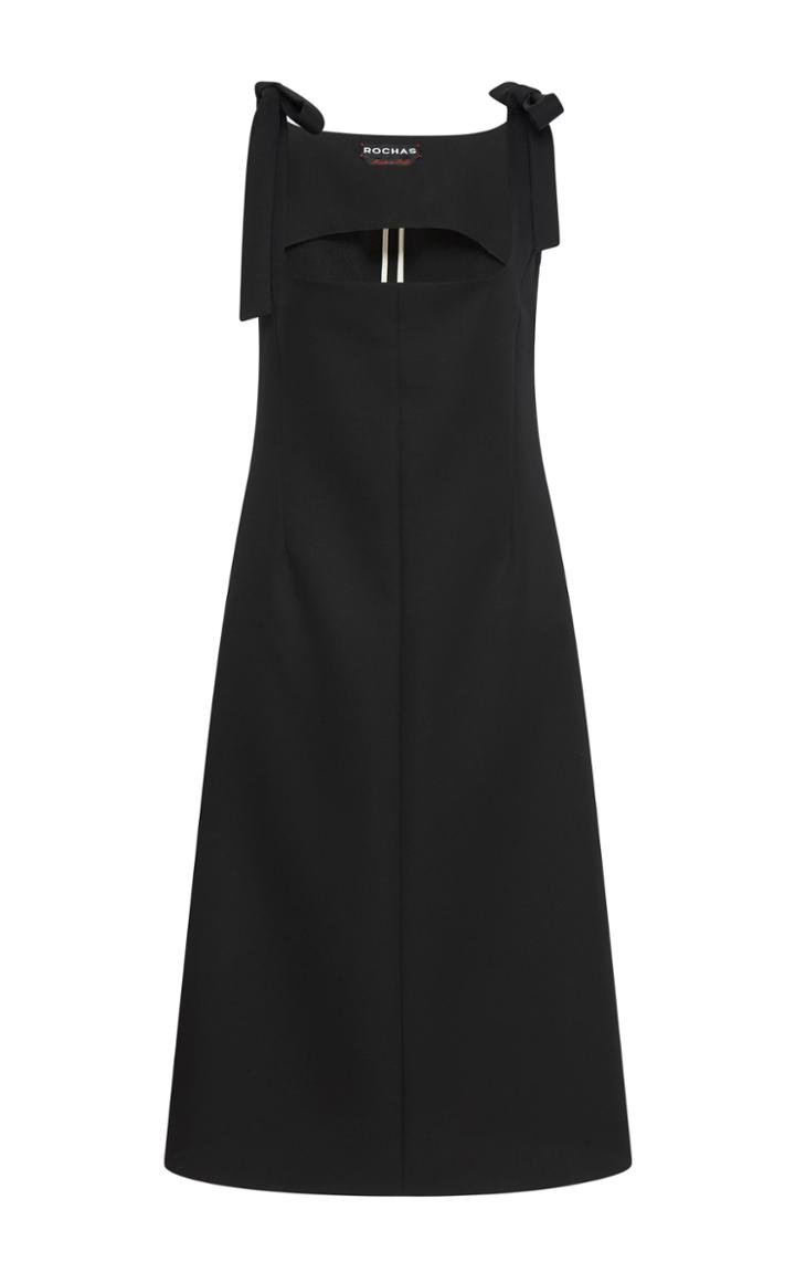 Rochas Square Neckline Midi Dress