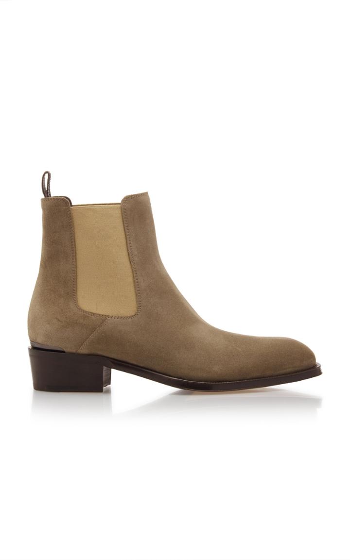 Alexander Mcqueen Suede Chelsea Boots Size: 40