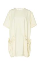 Maison Rabih Kayrouz Virgin Wool Short Sleeve Mini Dress