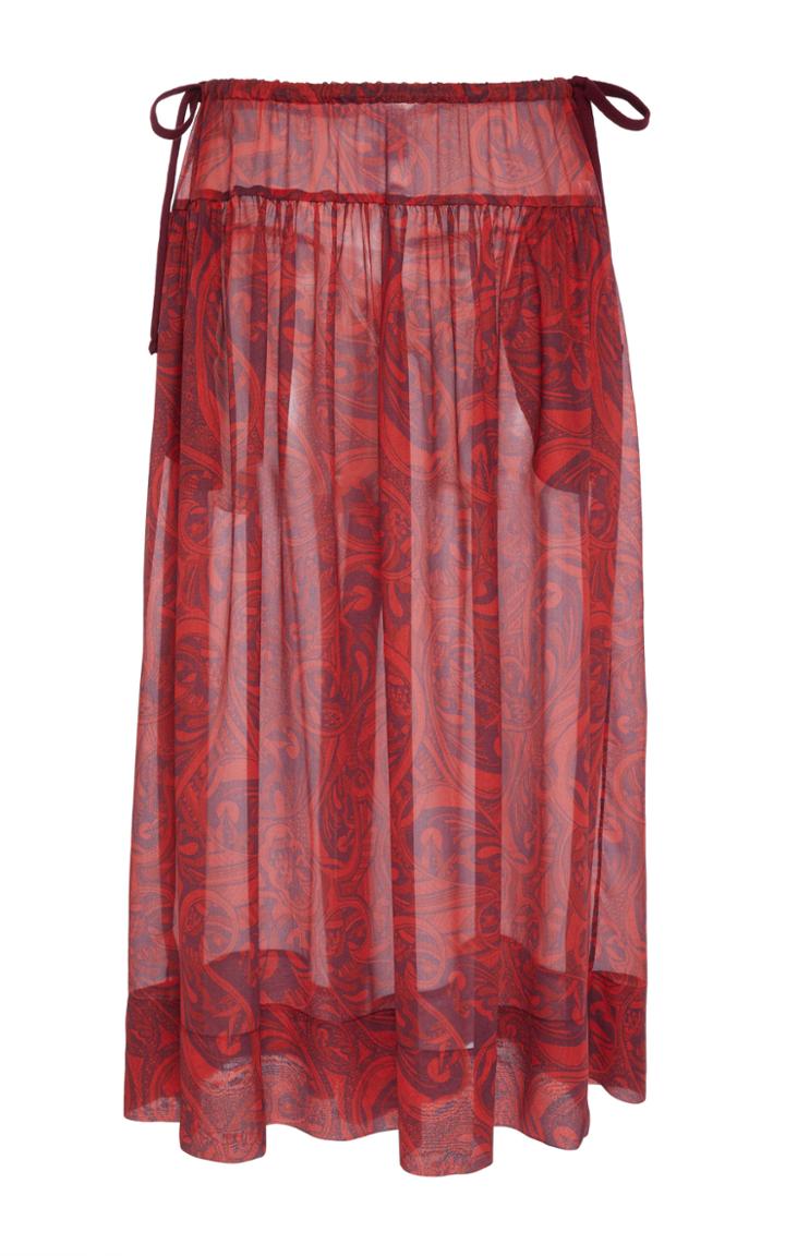 Agnona Paisley Skirt