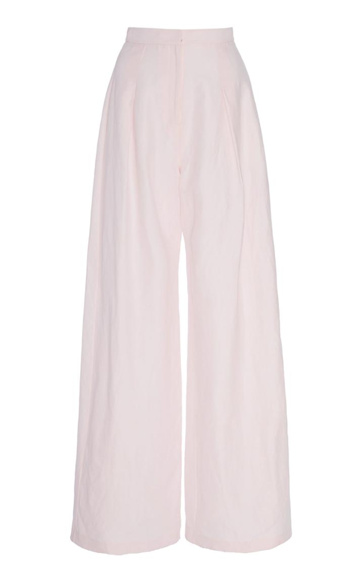 Noon By Noor Palmdale Cotton-blend Wide-leg Pants