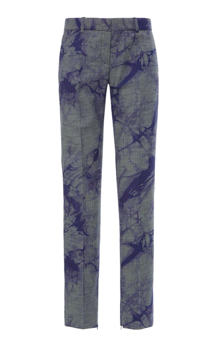 Moda Operandi Versace Tie-dye Low-rise Wool-blend Skinny Pants Size: 38