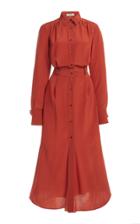 Moda Operandi Alexandre Blanc Silk Shirt Dress