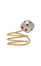 Donna Hourani Mushroom 18k Gold And Ruby Ring
