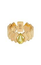 Moda Operandi Leda Madera Isabella Gold-plated And Glass Ring