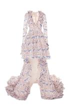 Giambattista Valli Floral Embroidered Organza Gown