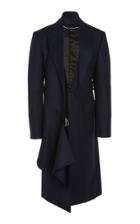 Proenza Schouler Collared Draped Wool-blend Coat Size: 2