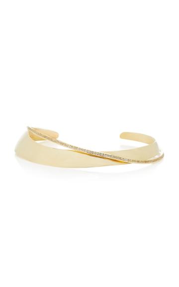 Lynn Ban Jewelry 18k Gold White Sapphire Choker