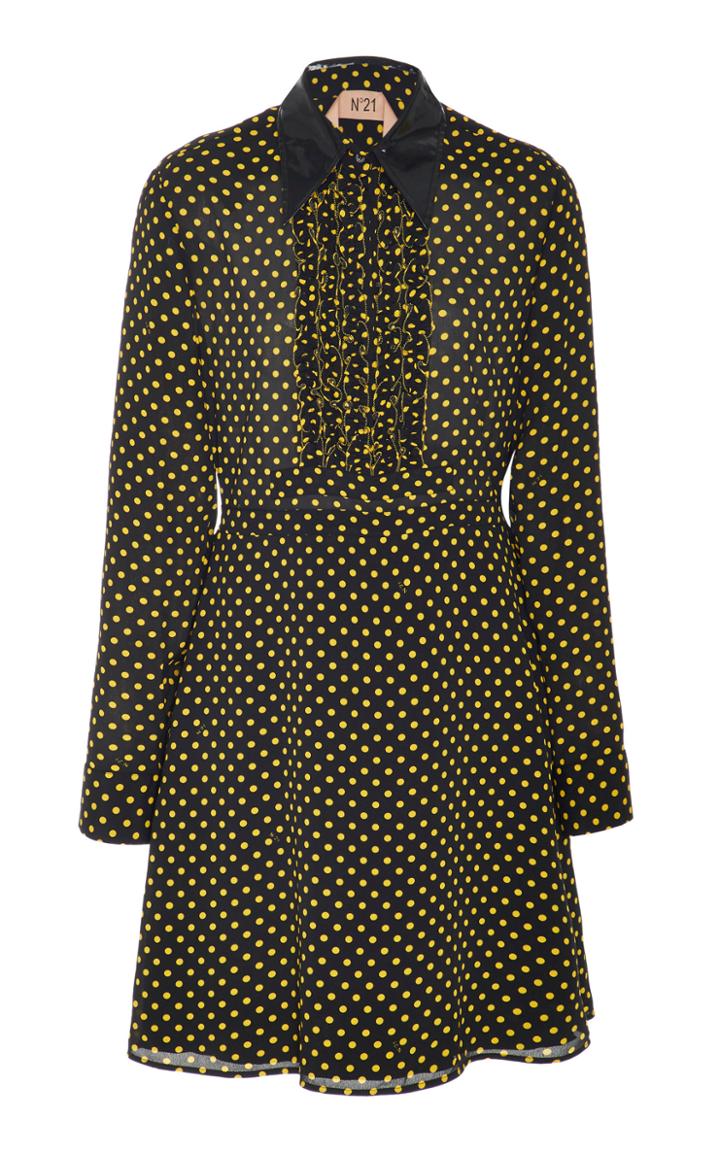 N 21 N&deg;21 Amelia Dot Crepe Shirt Dress