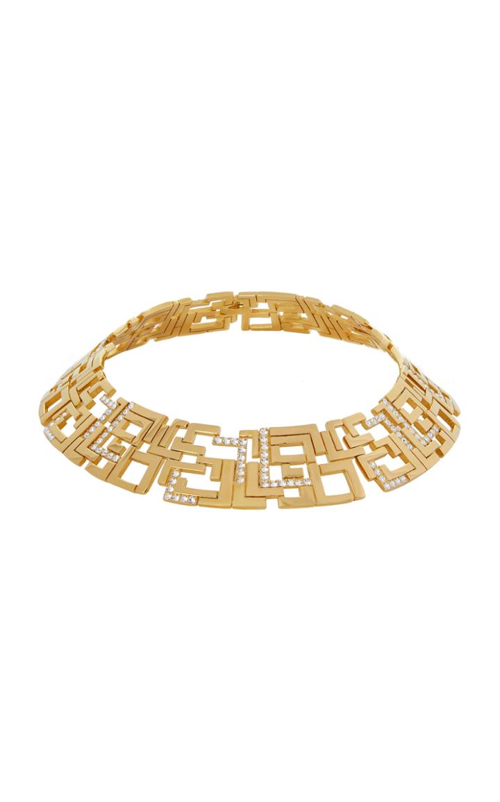 Moda Operandi Leda Madera Goldie Gold-plated Crystal Necklace