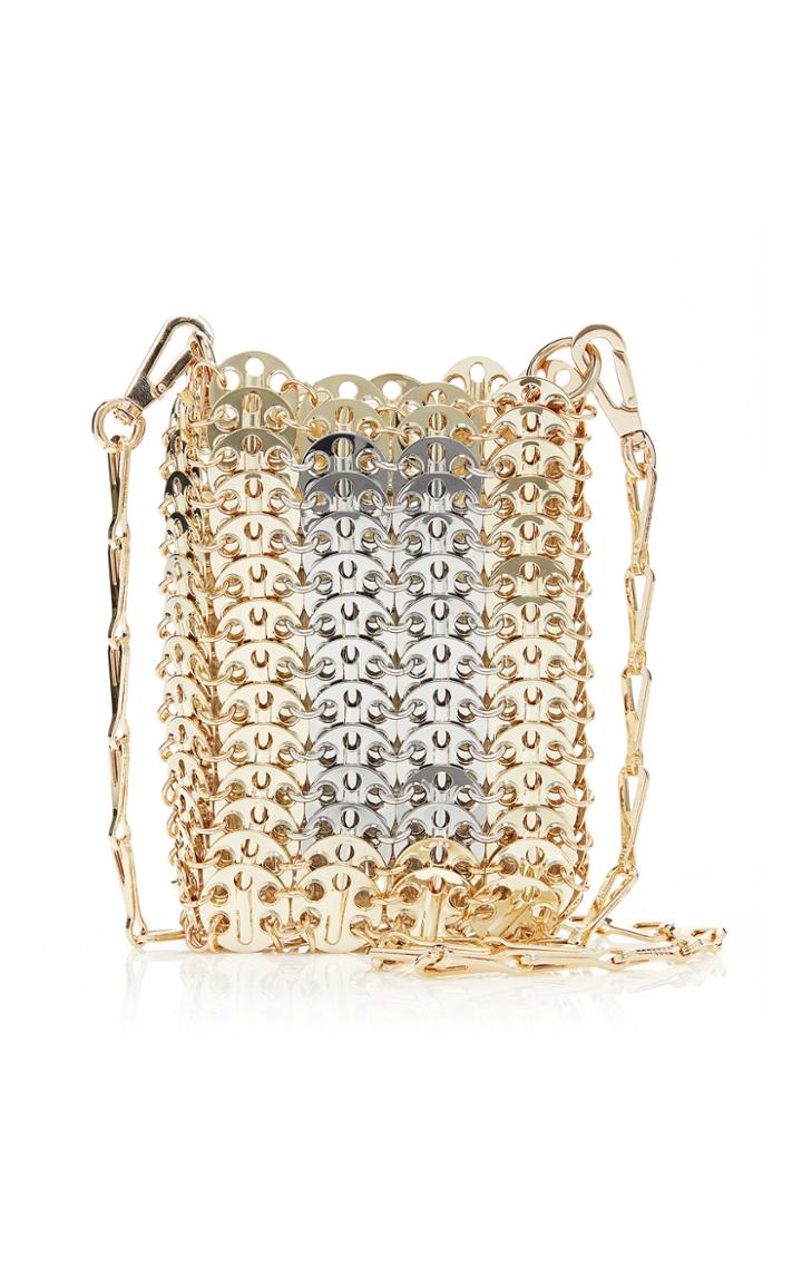 Paco Rabanne Mini X 69 Two-tone Chainmail Brass Bag