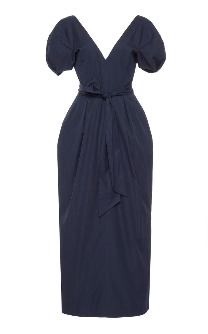 Moda Operandi Gabriela Hearst Arethusa Puff-sleeve Cotton Maxi Dress Size: 38