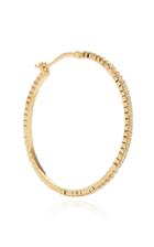 Foundrae Medium 18k Gold And Pav Diamond Hoop Earring