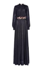 Viktor & Rolf Encrusted Belt Lurex Jersey Gown