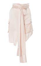 Balmain Knot-detail Silk Skirt