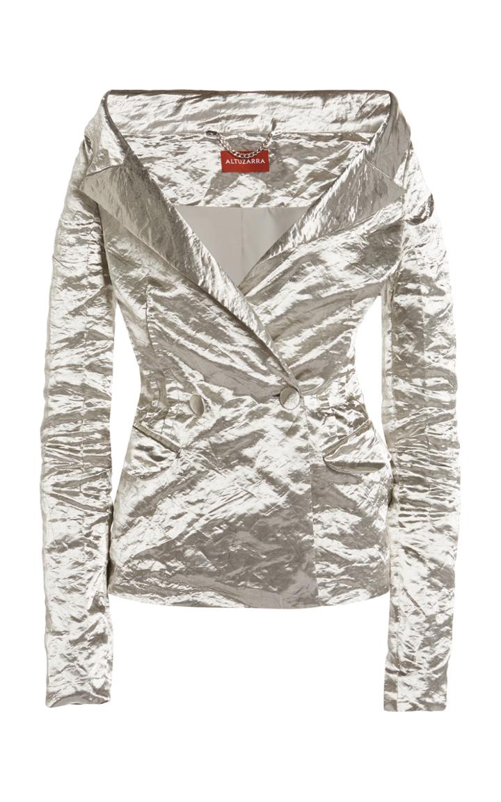 Moda Operandi Altuzarra Darlene Double-breasted Lurex Blazer