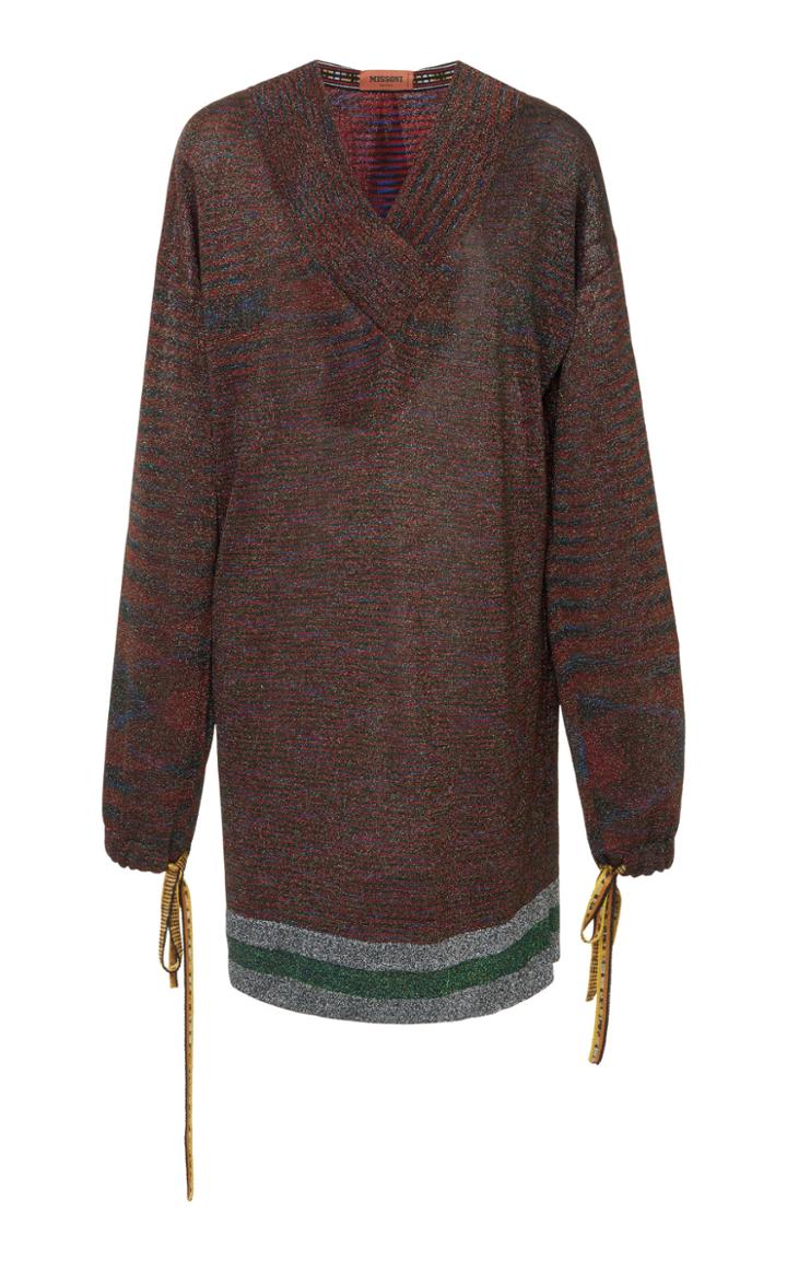 Missoni V-neck Hooded Sweater
