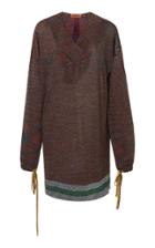 Missoni V-neck Hooded Sweater