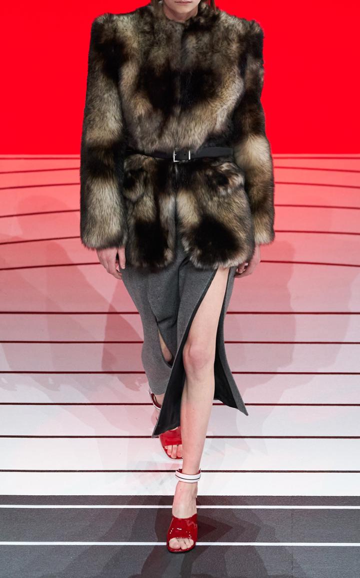 Moda Operandi Prada Faux Fur Jacket