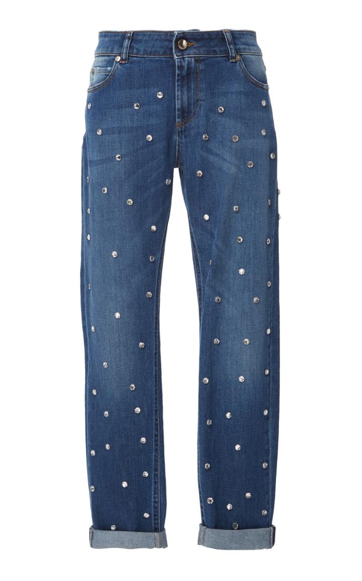 Red Valentino Rhinestone Jeans