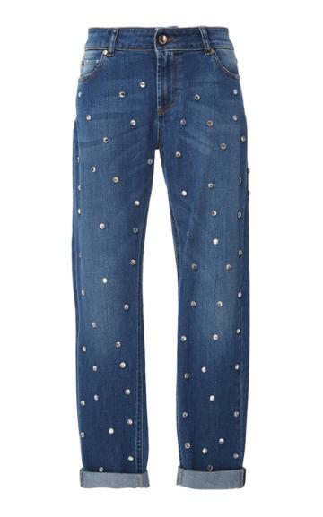 Red Valentino Rhinestone Jeans