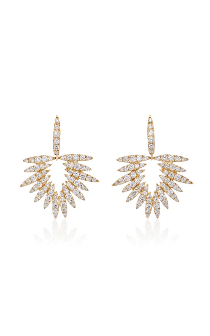 Hueb Apus 18k Yellow Gold And Diamond Earrings
