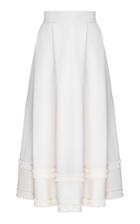Flow The Label Crme Pleated Ruffle Circle Skirt