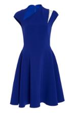 Pamella Roland Stretch Crepe Illusion Dress