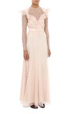 Moda Operandi Philosophy Di Lorenzo Serafini Long Sleeve Lace Gown