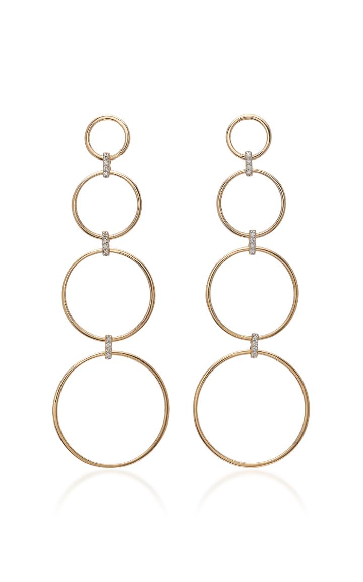 Mateo Diamond Connecting Circle Drop Earrings