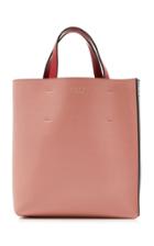 Marni Mini Leather-blend Shopping Bag