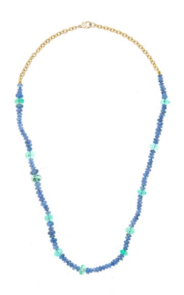 Objet-a La Plage Sapphires And Emeralds Necklace