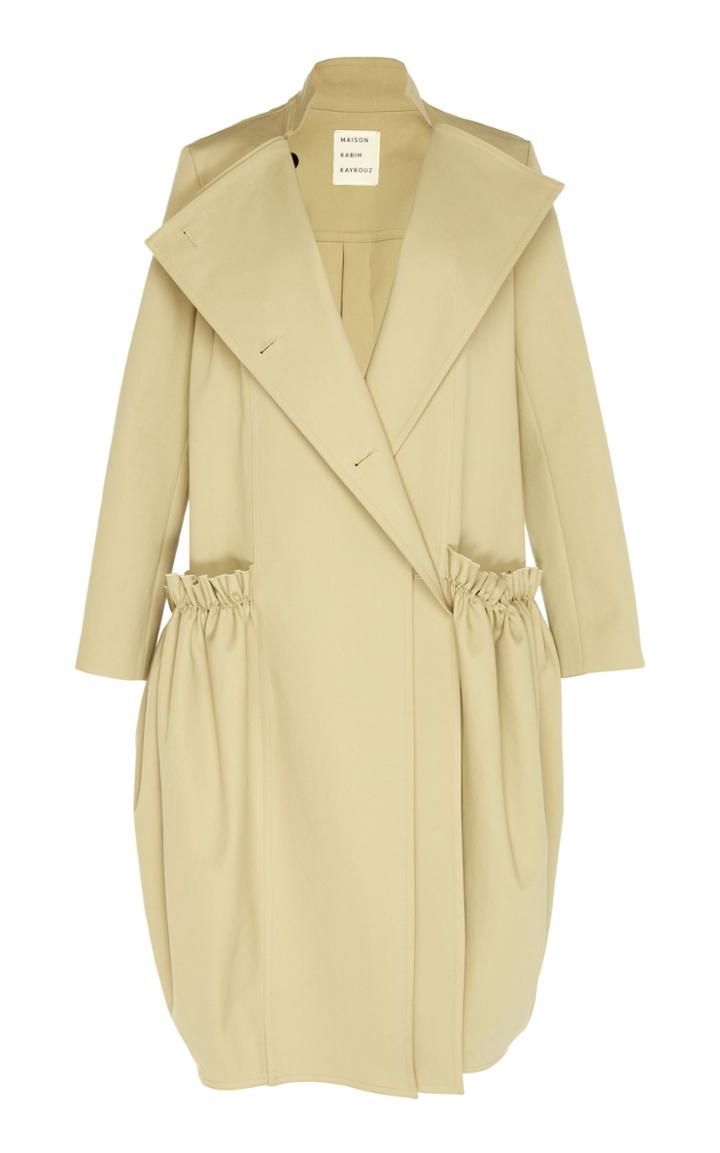 Maison Rabih Kayrouz Cotton Gabardine Trench Coat