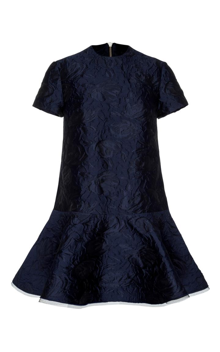 Alex Perry Elliot Floral Brocade Swing Mini Dress